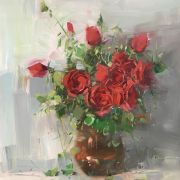 Vase of Roses