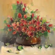 Vase of Roses