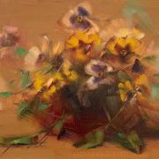 Vase of Pansies