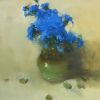 Vase of Blue Flowers