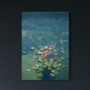 Lilies in Indigo