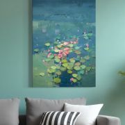Lilies in Indigo